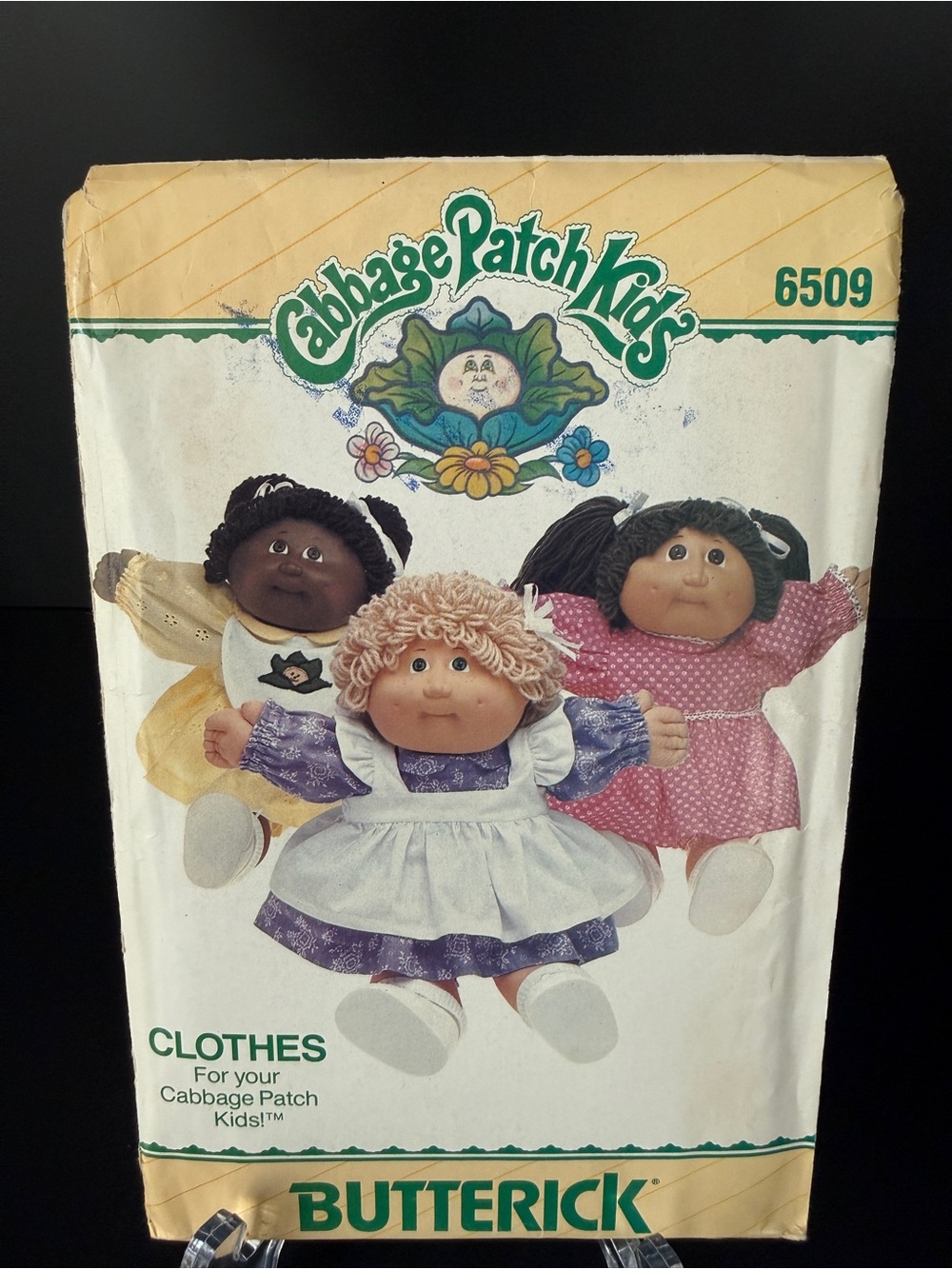 Vintage 1984 Cabbage Patch Kids Butterick 6509 Uncut Doll Pattern
